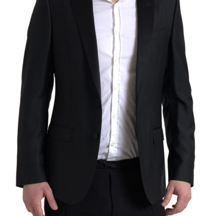 Dolce & Gabbana Black Wool Single Breasted MARTINI Blazer
