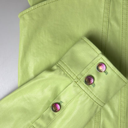 Dolce & Gabbana Green Cotton Collared Button Down Shirt