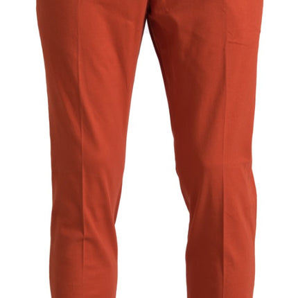 BENCIVENGA Orange Straight Fit Men Formal Trousers Pants