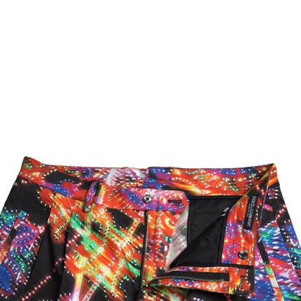 Dolce & Gabbana Multicolor Printed Cotton Men Bermuda Shorts