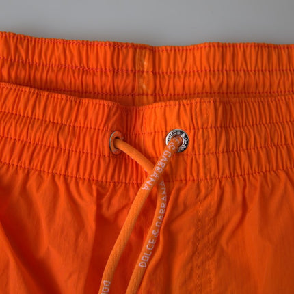 Dolce & Gabbana Orange Blue Gradient Beachwear Swimwear Shorts