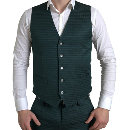 Dolce & Gabbana Green 3 Piece Single Breasted MARTINI Suit