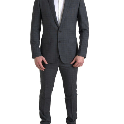 Dolce & Gabbana Gray 2 Piece Single Breasted MARTINI Suit