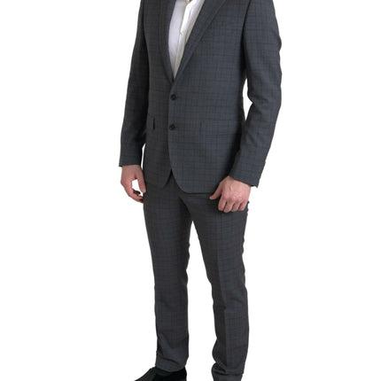 Dolce & Gabbana Gray 2 Piece Single Breasted MARTINI Suit