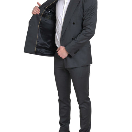 Dolce & Gabbana Gray 2 Piece Double Breasted SICILIA Suit
