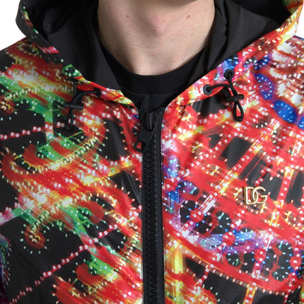 Dolce & Gabbana Multicolor Hooded Sweatshirt Sweater