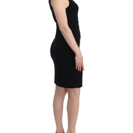Roccobarocco Black pencil sheath dress
