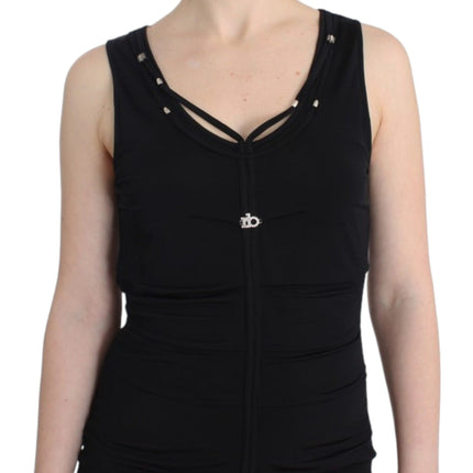 Roccobarocco Black pencil sheath dress