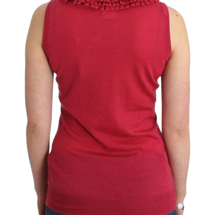 John Galliano Pink wool knit top