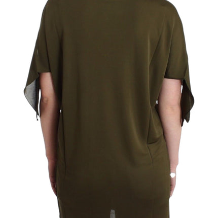John Galliano Green shortsleeved blouse top