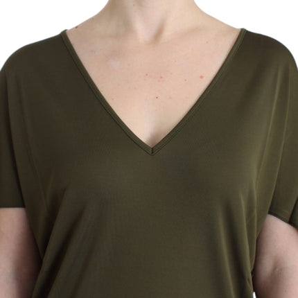 John Galliano Green shortsleeved blouse top