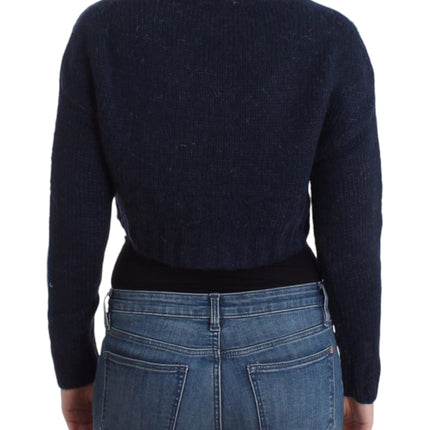 John Galliano Blue cropped cardigan