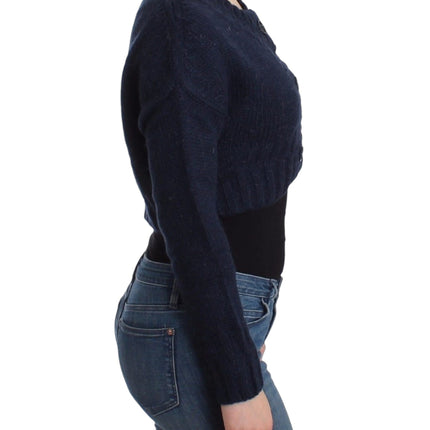 John Galliano Blue cropped cardigan