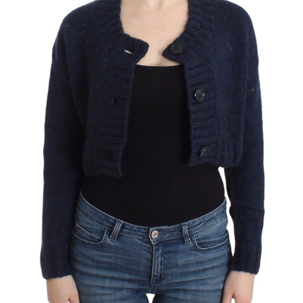John Galliano Blue cropped cardigan