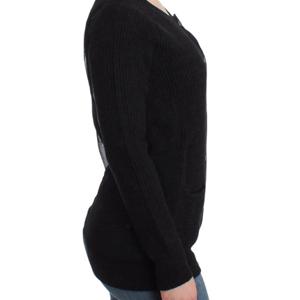 John Galliano Black wool cardigan