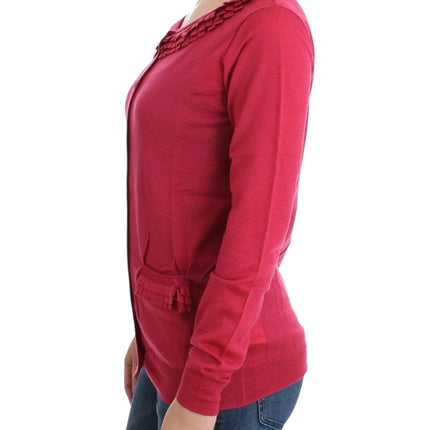 John Galliano Pink wool cardigan