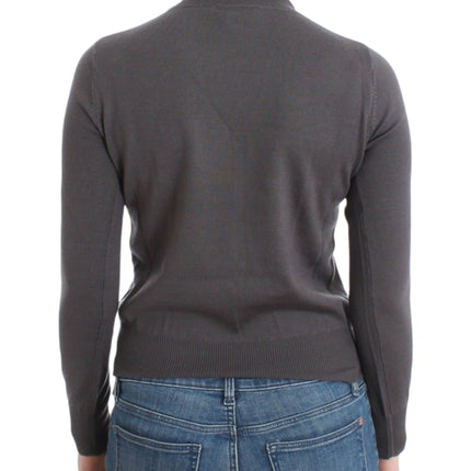 John Galliano Brown turtleneck cotton sweater