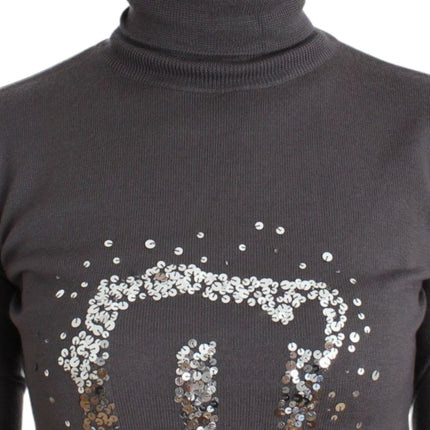 John Galliano Brown turtleneck cotton sweater