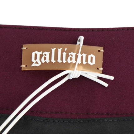 John Galliano Purple slim fit pants