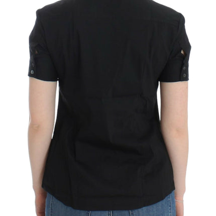 John Galliano Black cotton shirt top