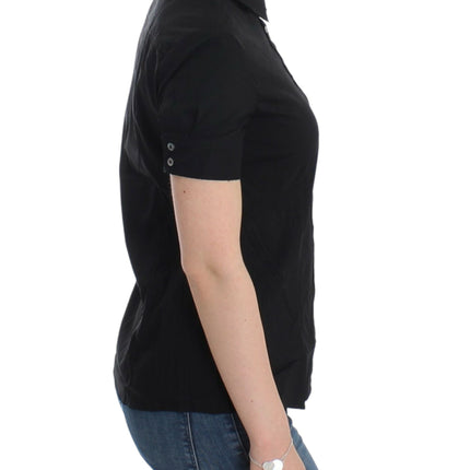 John Galliano Black cotton shirt top