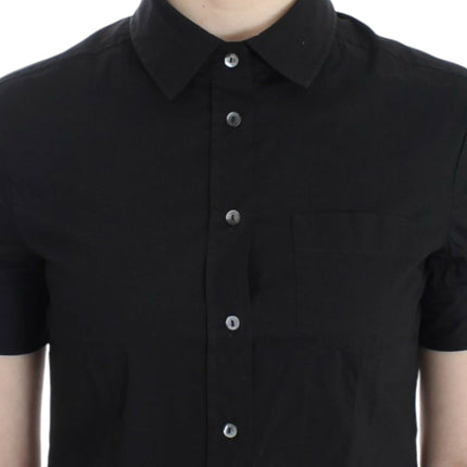 John Galliano Black cotton shirt top
