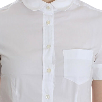 John Galliano White Cotton Shirt Top