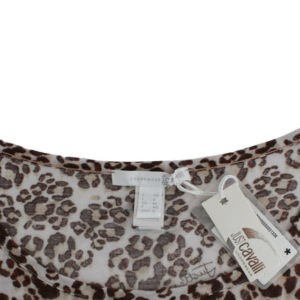 Cavalli Brown longsleeved lace top