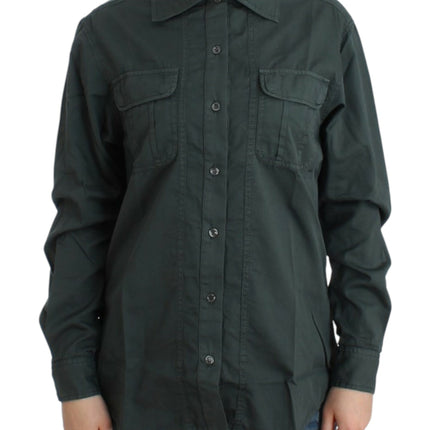 Cavalli Gray button down shirt