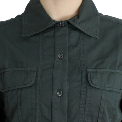 Cavalli Gray button down shirt
