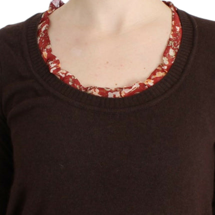 Cavalli Brown crewneck sweater