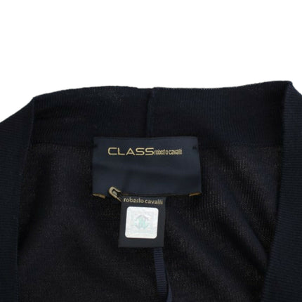 Cavalli Black cropped wool cardigan