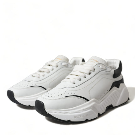 Dolce & Gabbana White Black Low Top Daymaster Sneakers Shoes