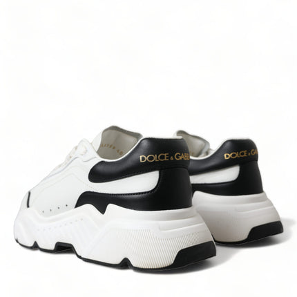 Dolce & Gabbana White Black Low Top Daymaster Sneakers Shoes