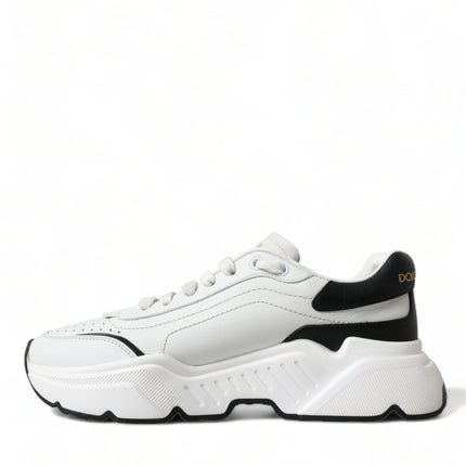 Dolce & Gabbana White Black Low Top Daymaster Sneakers Shoes