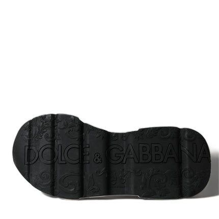 Dolce & Gabbana White Black Low Top Daymaster Sneakers Shoes