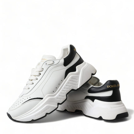 Dolce & Gabbana White Black Low Top Daymaster Sneakers Shoes