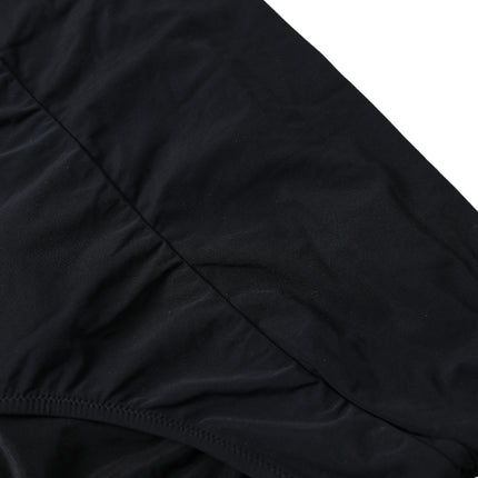 Dolce & Gabbana Black Nylon Stretch Swimwear Slip Bottom Bikini