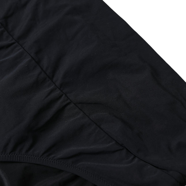 Dolce & Gabbana Black Nylon Stretch Swimwear Slip Bottom Bikini