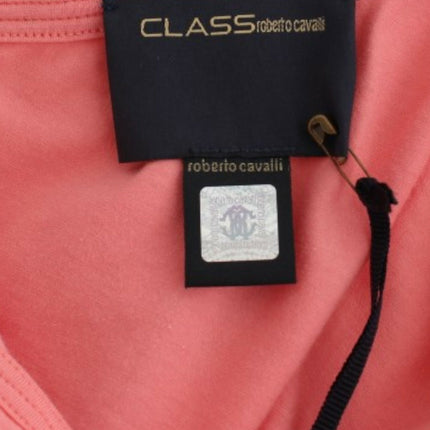Cavalli Pink cotton tank top