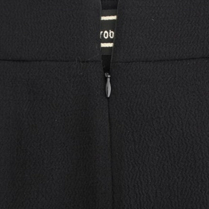 Cavalli Black wool pencil skirt