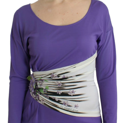 Cavalli Purple longsleeved dress
