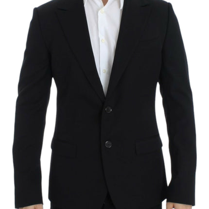 Dolce & Gabbana Black wool slim fit blazer