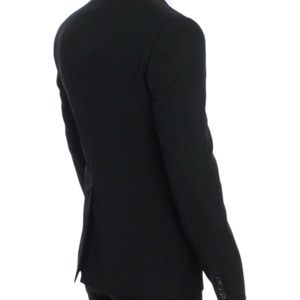 Dolce & Gabbana Black wool slim fit blazer