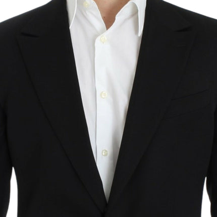 Dolce & Gabbana Black wool slim fit blazer