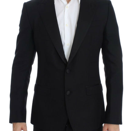 Dolce & Gabbana Black wool silk SICILIA blazer