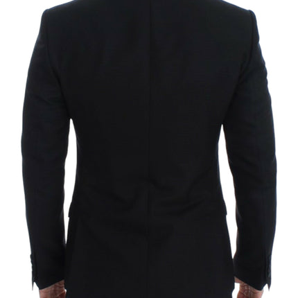 Dolce & Gabbana Black wool silk SICILIA blazer