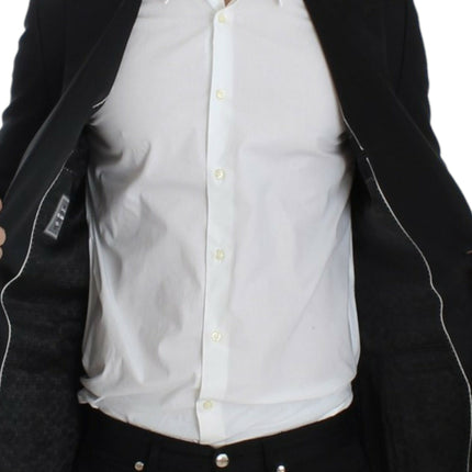 Dolce & Gabbana Black wool silk SICILIA blazer