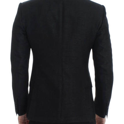 Dolce & Gabbana Black wool MARTINI slim blazer