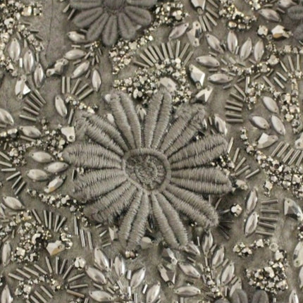 Dolce & Gabbana Black floral crystal embedded dress